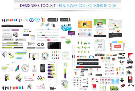 Designers toolkit - Four collections in one + web templates