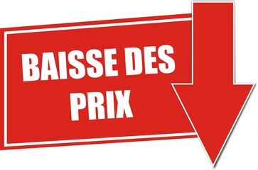 Fototapeta premium étiquette baisse des prix
