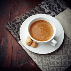 Caffe Crema with Biscotti