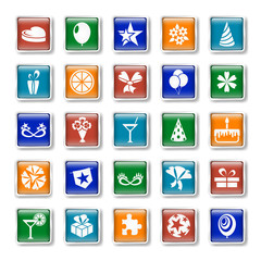 Holiday and party icons