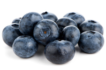 Group of fresh blueberries