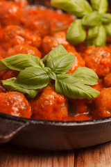 Meat balls with tomato sauce