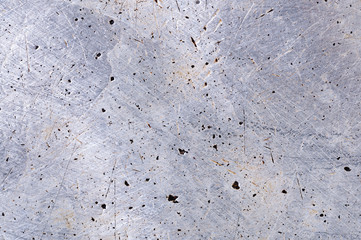 Scratched metallic surface