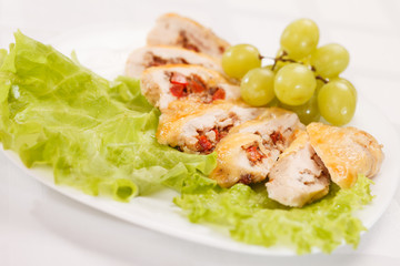 Stuffed chicken rolls