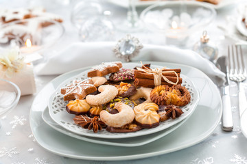 Assortment of Christmas cookies