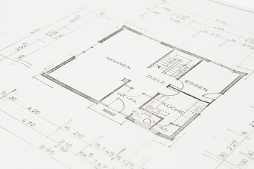 Bauplan Einfamilienhaus