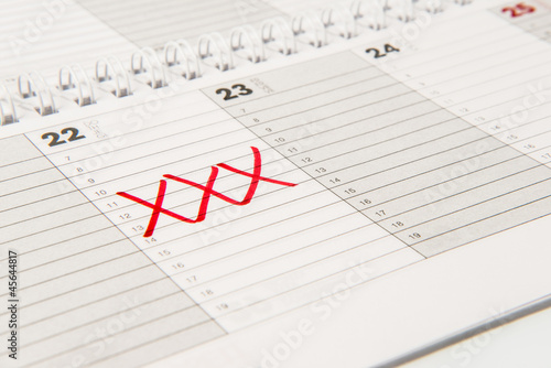 "Drei Kreuze im Kalender machen" Stockfotos und lizenzfreie Bilder auf 