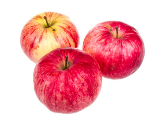 Red apple isolated on white background