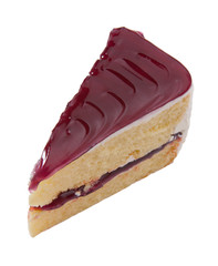 blueberry cheese cake on white