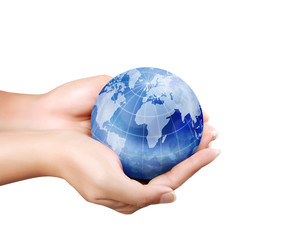 earth in human hand