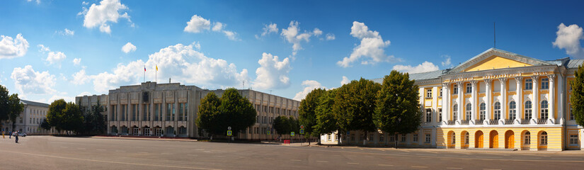 Naklejka premium Panoramic view of Yaroslavl - central square