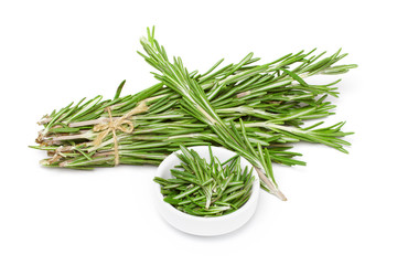 rosemary isolated on white