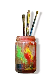 Foto op Canvas A jar of painting. © Rosario Rizzo