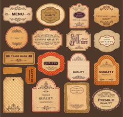 Vector collection: vintage and retro labels