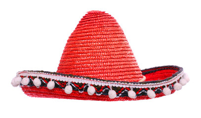 Red mexican sombrero.