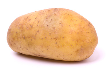 New potato isolated on white background
