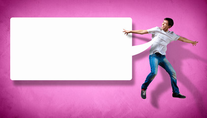 Modern style dancer posing