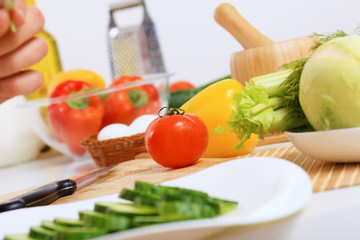 Fresh cut vegetables