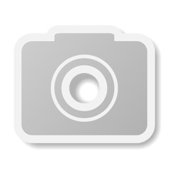 Vector camera icon on white background. Eps10