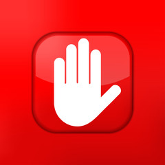 Fototapeta premium Vector version. Hand icon. Eps 10 illustration. Easy to edit