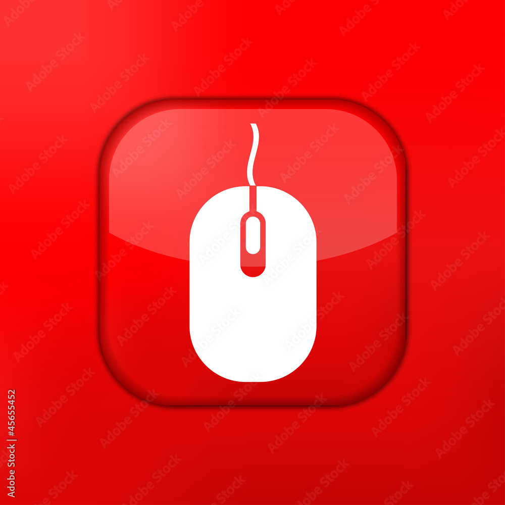 Poster vector version. computer mouse icon.