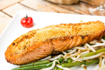 grilled salmon