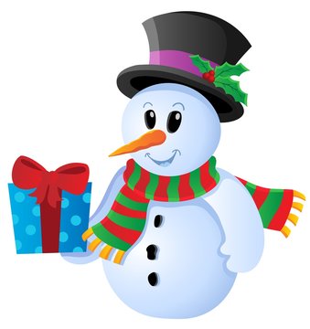 Winter snowman theme image 3