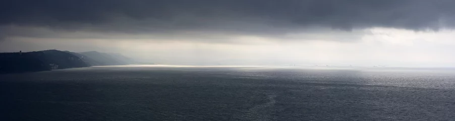 Acrylic prints Storm Stormy coast close to Triest, Italy