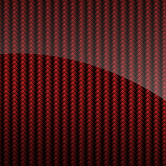 Red glossy carbon fiber backround or texture