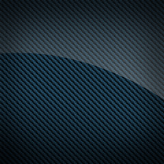 Blue glossy carbon fiber backround or texture