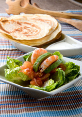 tortas con ensalada