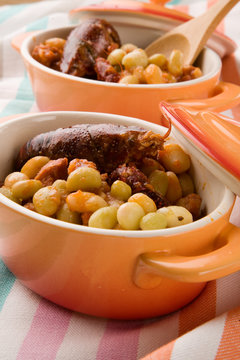 pochas con cangrejos