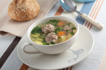 Meatball soup