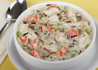 Chicken and Rice Soup Closeup