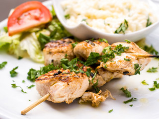 Rice and chicken