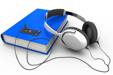 audiobook with headphones