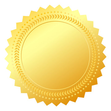 Vector blank certificate seal