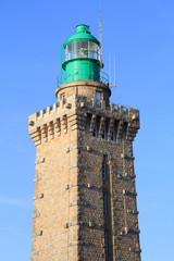 Fototapeta na wymiar Detail of Cap Frehel lighthouse