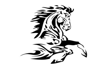 Pferdekopf Tribal Flammen © patrick12306