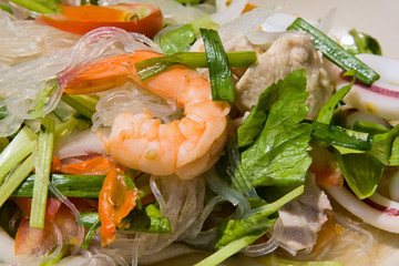 Thai seafood spicy salad