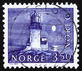 Postage stamp Norway 1983 Lighthouse, Lindesnes, 1655