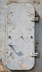 Old gray Ship's door