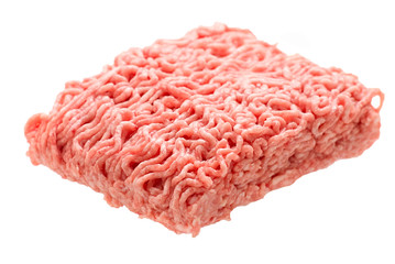 Minced meat isolated on white background