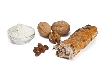 Raisin walnut bread