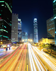Fototapeta na wymiar traffic in urban at night