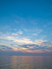 gulf of trieste at sunset