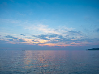 gulf of trieste at sunset