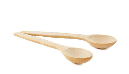 wooden spoon isolated
