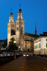 Fototapeta na wymiar Grossmuenster in Zurich