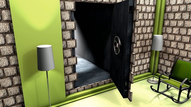 cgi conceptual animation secret passageway.
